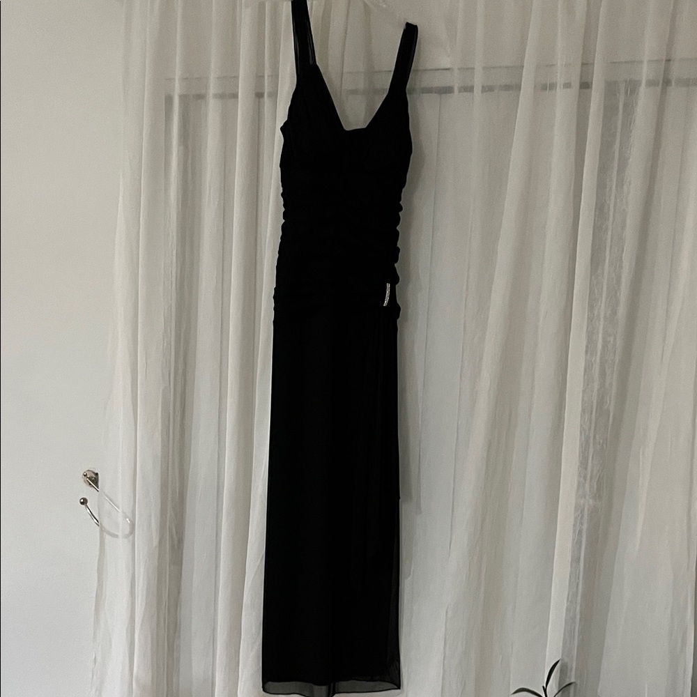 Enfocus Studio Black Sleeveless Maxi Dress